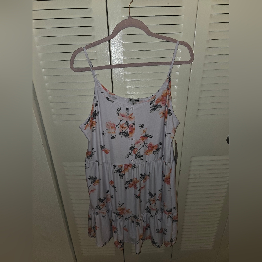 J for Justify Floral Camisole Top - White and Orange
